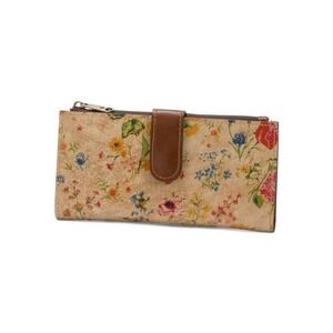 Patricia Nash Nazari Leather Wallet Prairie Rose RFID Floral Continental
